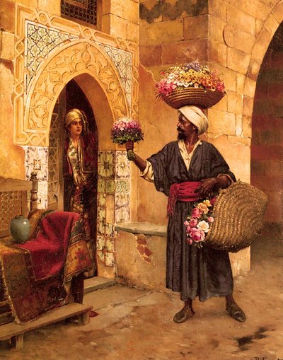 The Flower Merchant by Rudolphe Ernst